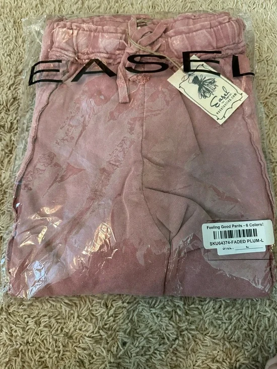 NWT EASEL FADED PLUM CARGO PANTS - Picture 7 of 7